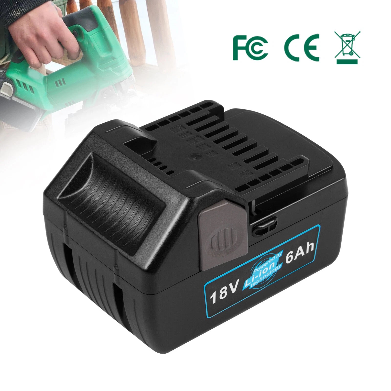 Battery / Charger For Hitachi BSL1815X 18V Volt HXP 6Ah BSL1850 BSL1825 BSL1830