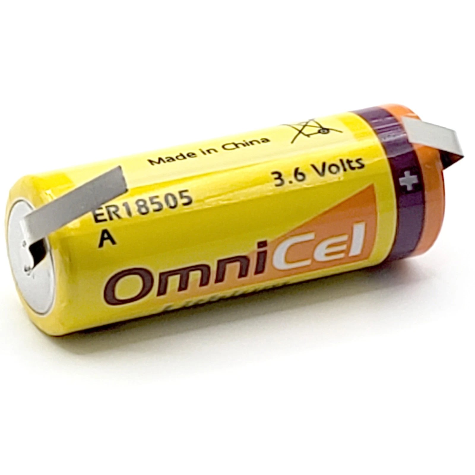 Omnicel ER18505 3.6V 3.8Ah Sz A Lithium Battery Tabs Tracking AMR