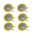 6x CR-2032/VC1N 3V Lithium Coin Battery Horz 2 Pins Motherboard Power