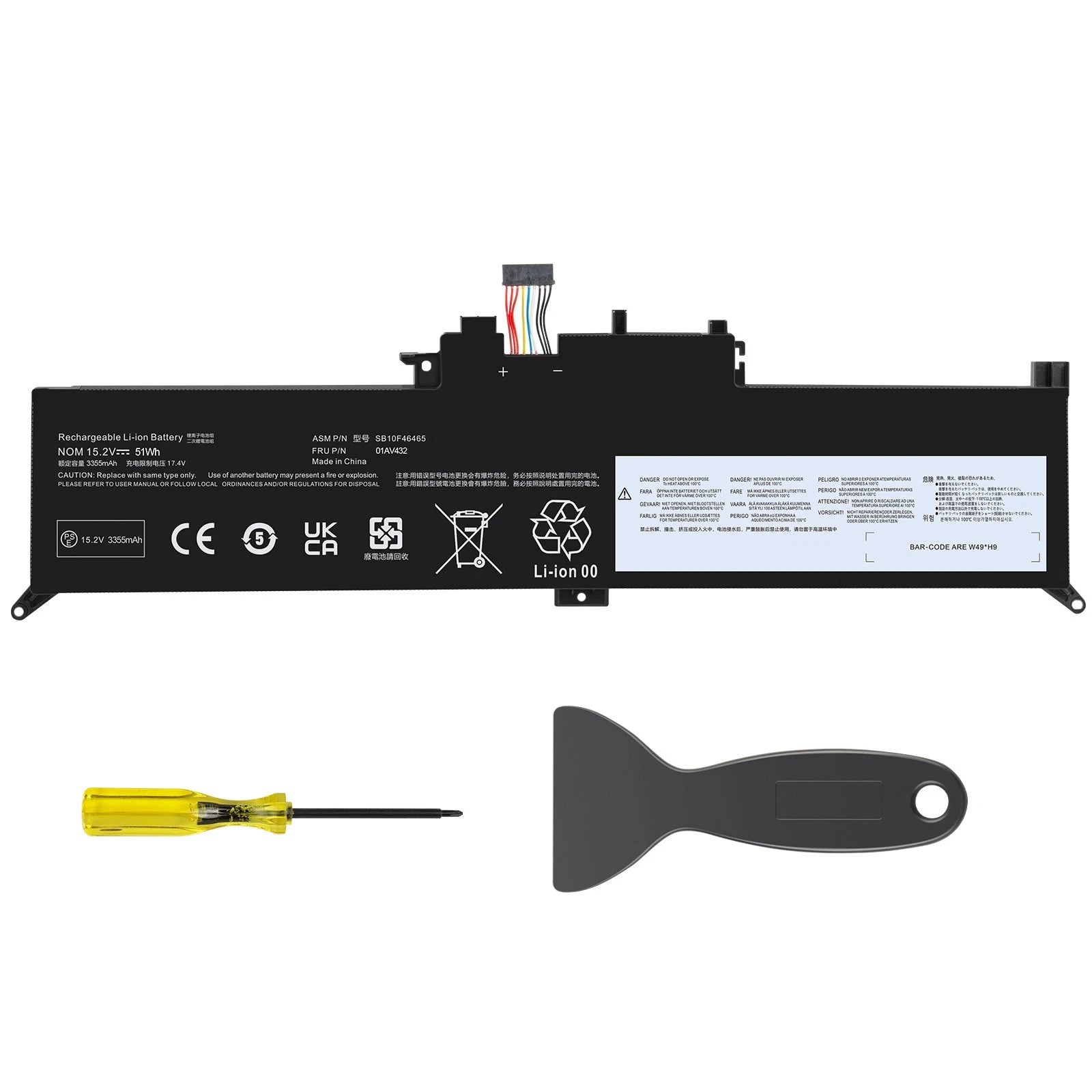 00HW027 Battery for Lenovo ThinkPad Yoga 370 X380 12 X260 SB10F46464 SB10F46465