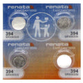 4 Renata 394 Watch and Calculator Batteries