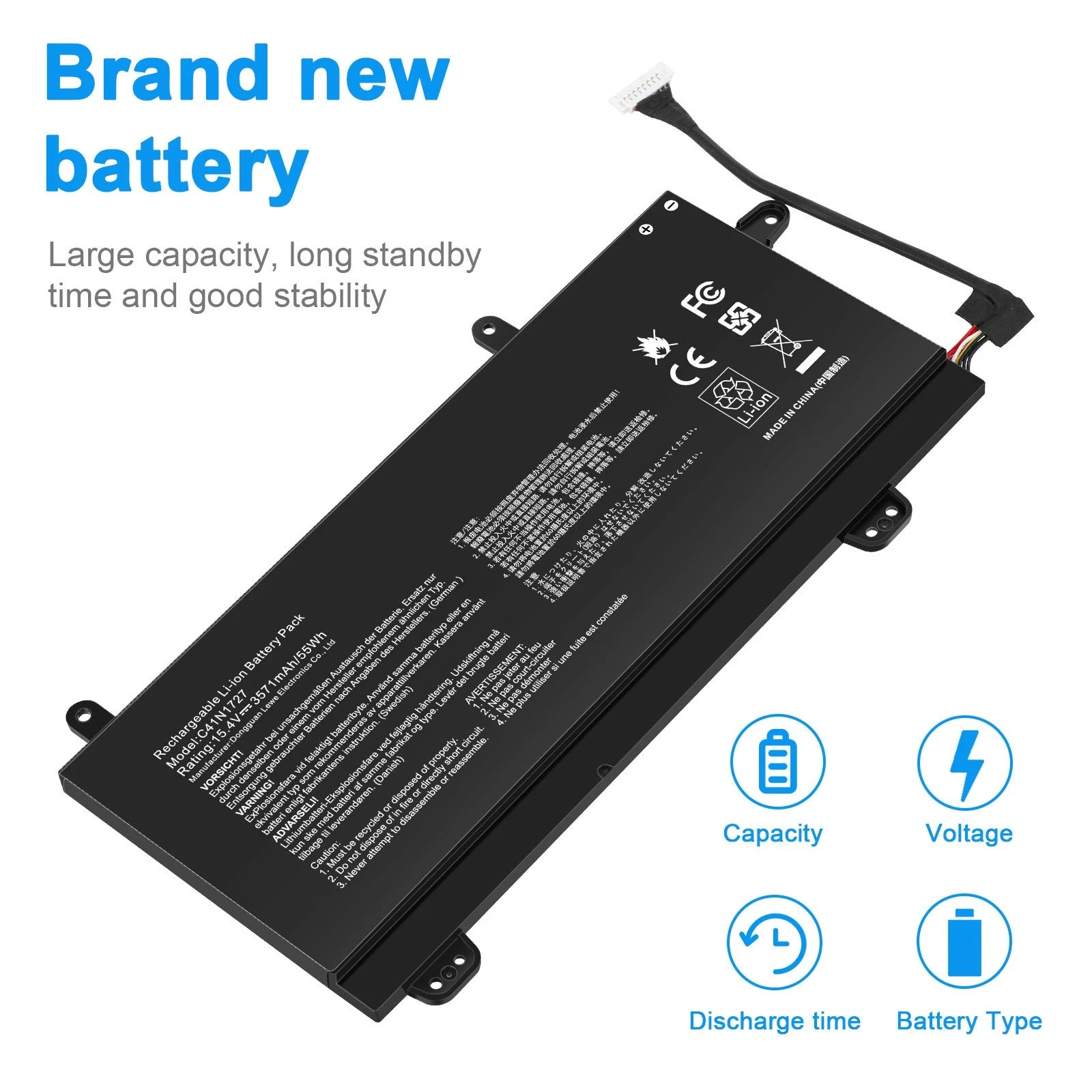 ?C41N1727 Battery For ASUS Zephyrus GM501 GM501G GM501GM GM501GS Series