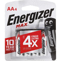 Energizer AA 4 Pack MAX E91 Alkaline Batteries