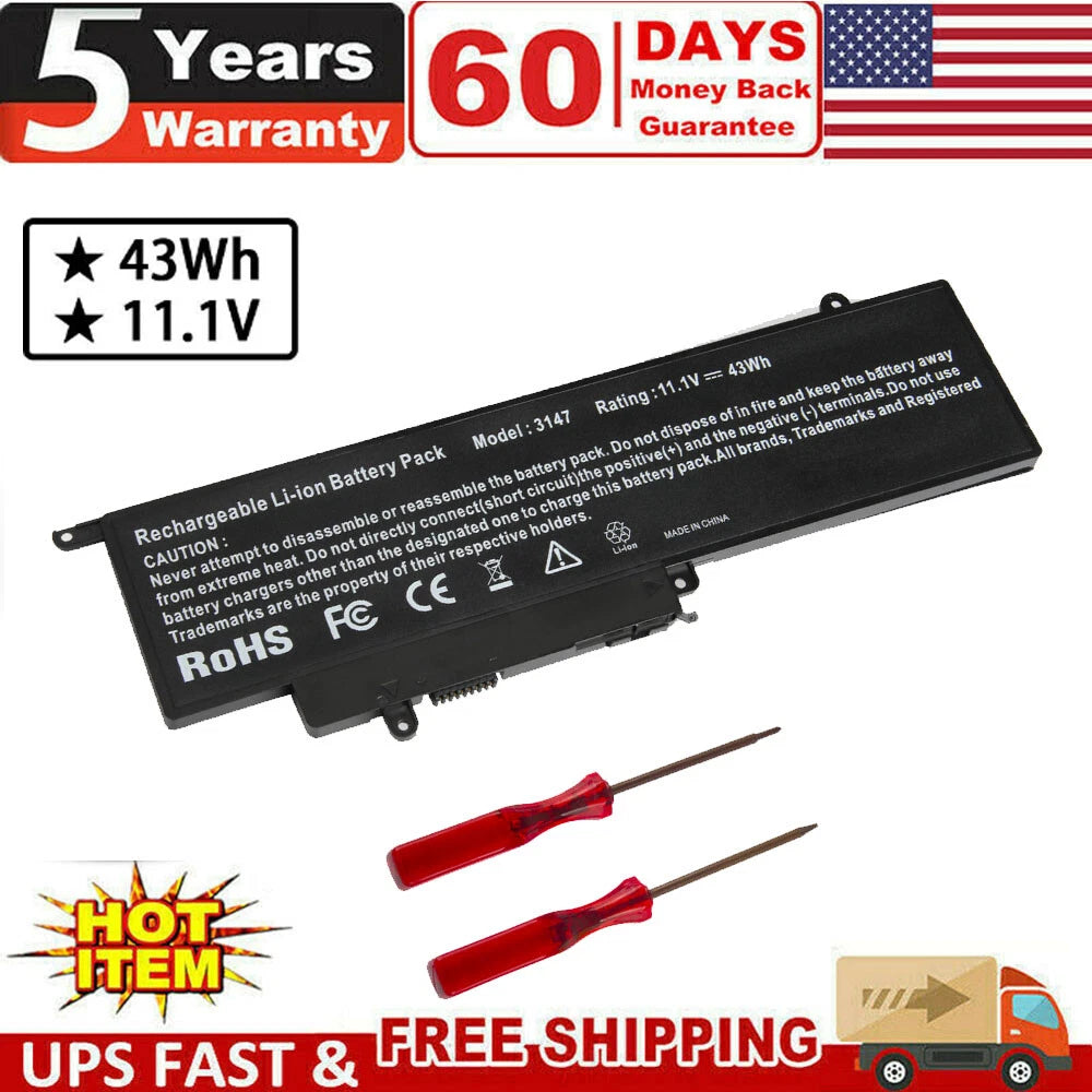 43Wh Battery For Dell Inspiron 11 3000 3147 3148 0WF28 4K8YH P20T 92NCT GK5KY