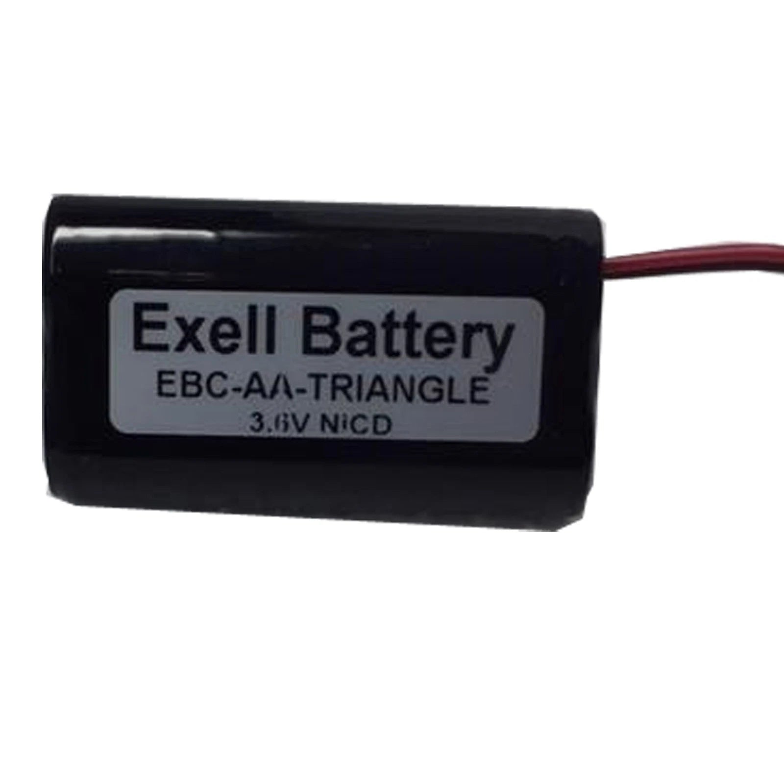 Exell 3.6V 1000mAH (3xAA, 3.6Wh, Triangle) NiCD Battery Pack with Wire Leads