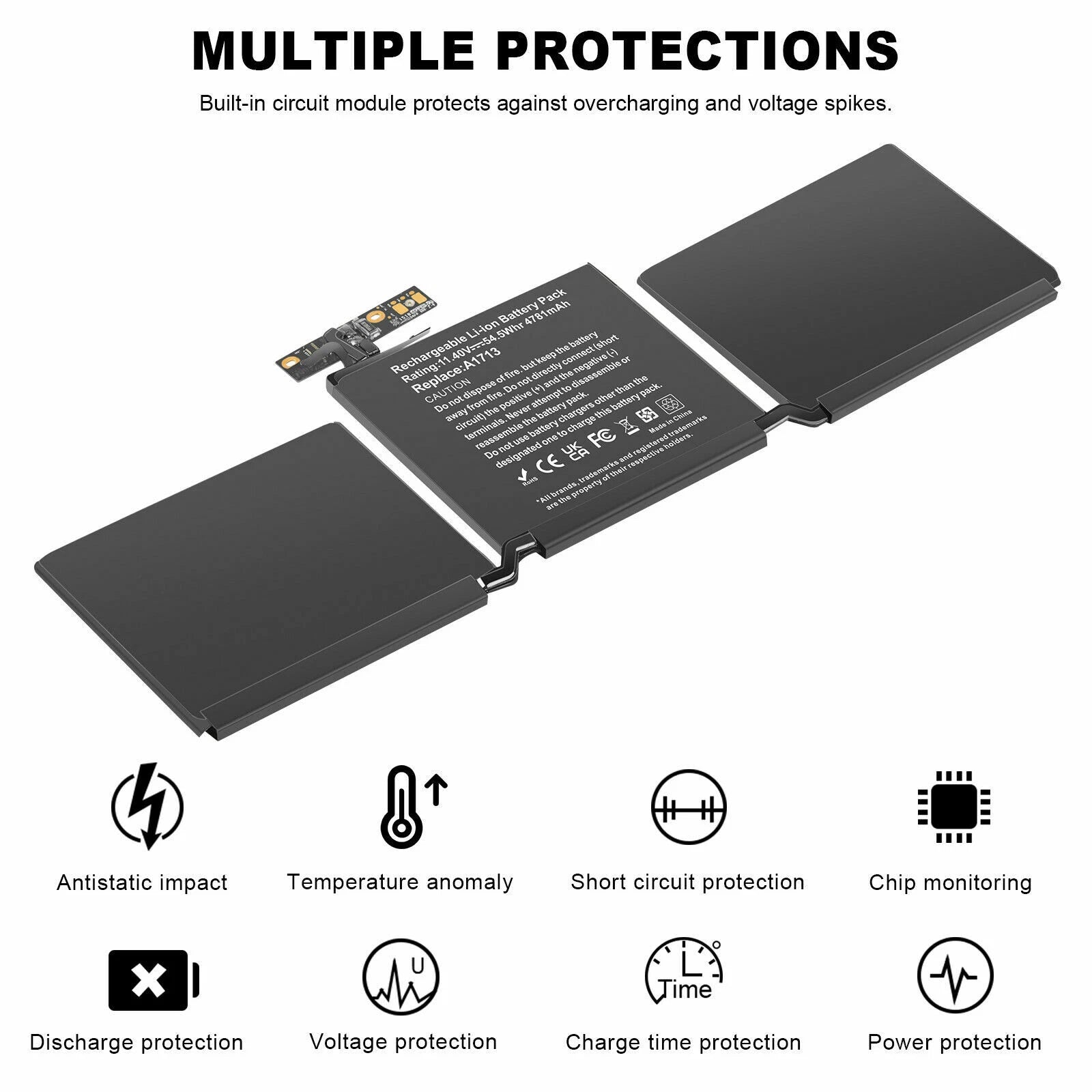?LOT 10x A1708 A1713 Battery for MacBook Pro 13 inch Late 2016 Mid 2017 EMC 2978