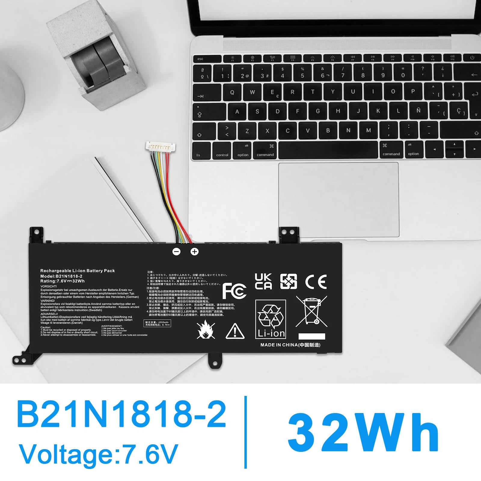 B21N1818-2 C21N1818-2 Battery For Asus VivoBook 14 A412 F412 S412 X412DA X412FA