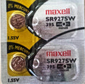 395 MAXELL WATCH BATTERIES SR927SW (2 pieces) New packaging Authorized Seller