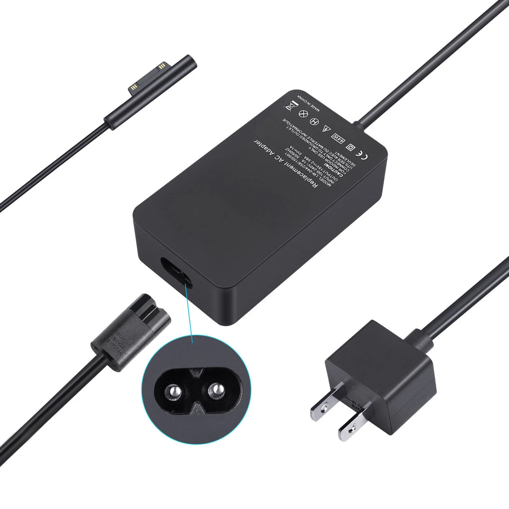 44W 15V 2.58A Ac Power Adapter Charger For Microsoft Surface Book Surface 3 4 5