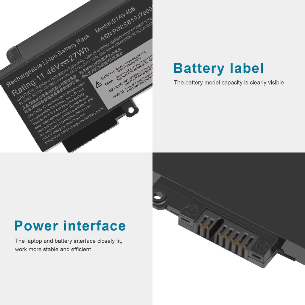 Battery For Lenovo ThinkPad T460s T470s 00HW024 00HW025 01AV405 01AV406 27Wh NEW