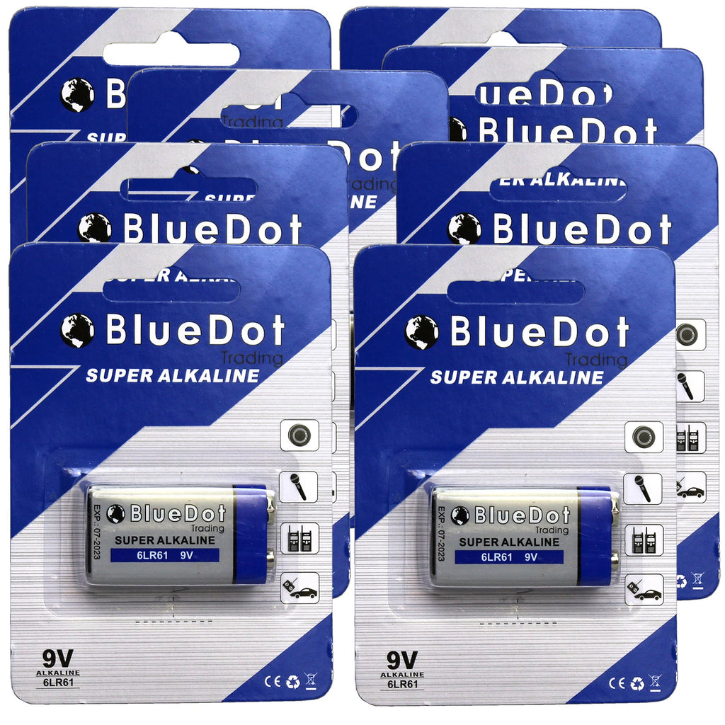 Free Ship USA SellerQuantity 8 Super Alkaline 9 Volt 6F22 6F22X 6LR61 Battery 9V