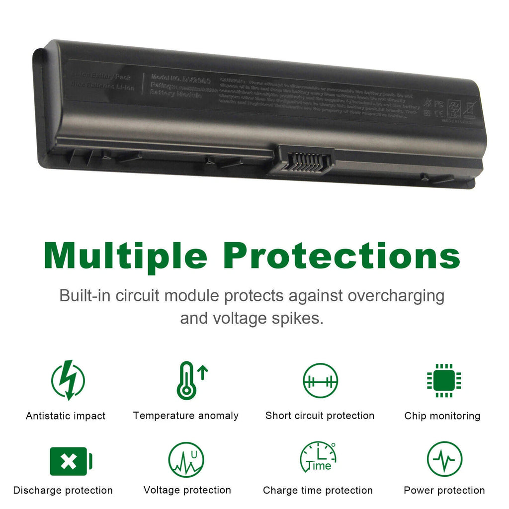 6Cell DV2000 Battery For HP Pavilion dv6000 DV6100 dv6500 G6000 G7000 411462-421