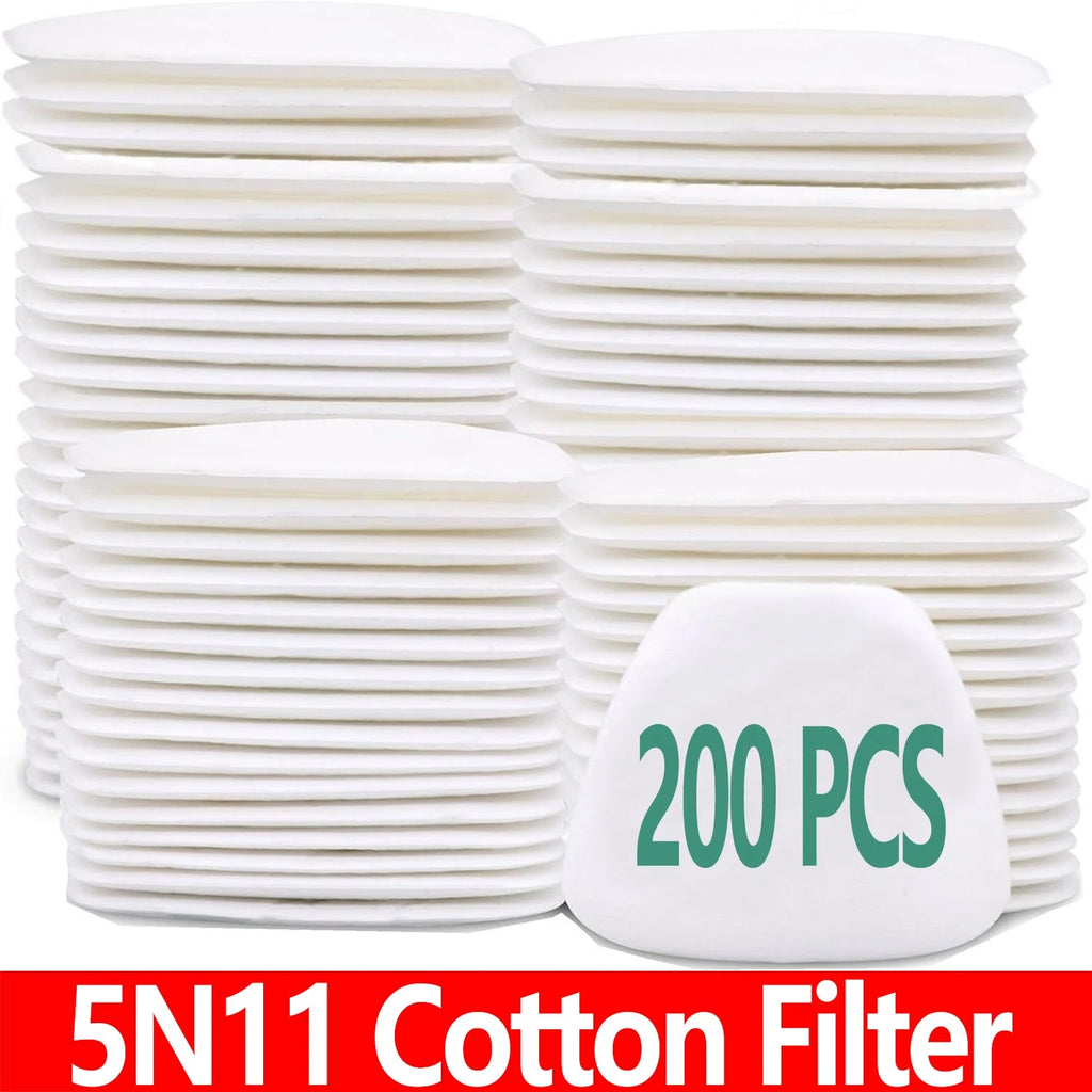 200X Particulate Cotton 5N11 Filter for Respirator Face Gas 3M 6200 6800 7502