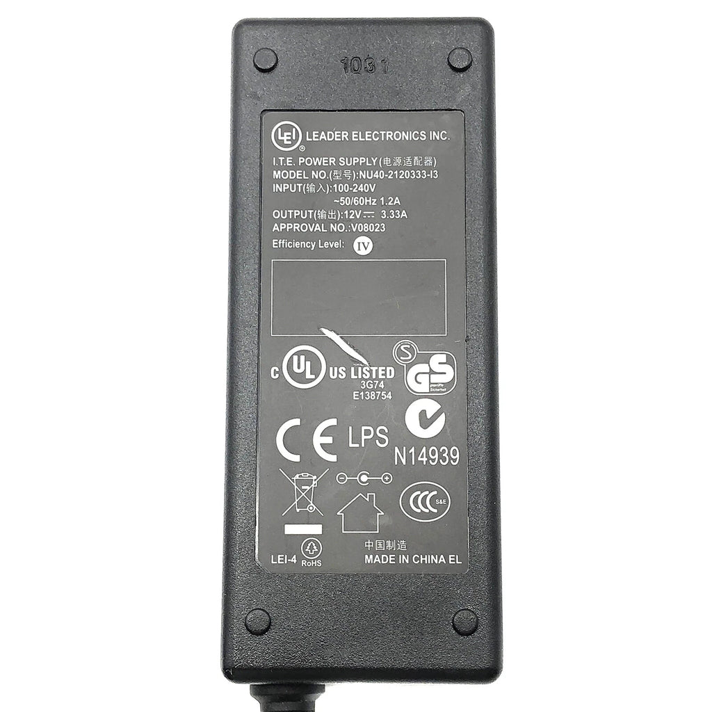 NEW Genuine LEI 40W AC Power Adapter NU40-2120333-I3 Charger 12V 3.33A