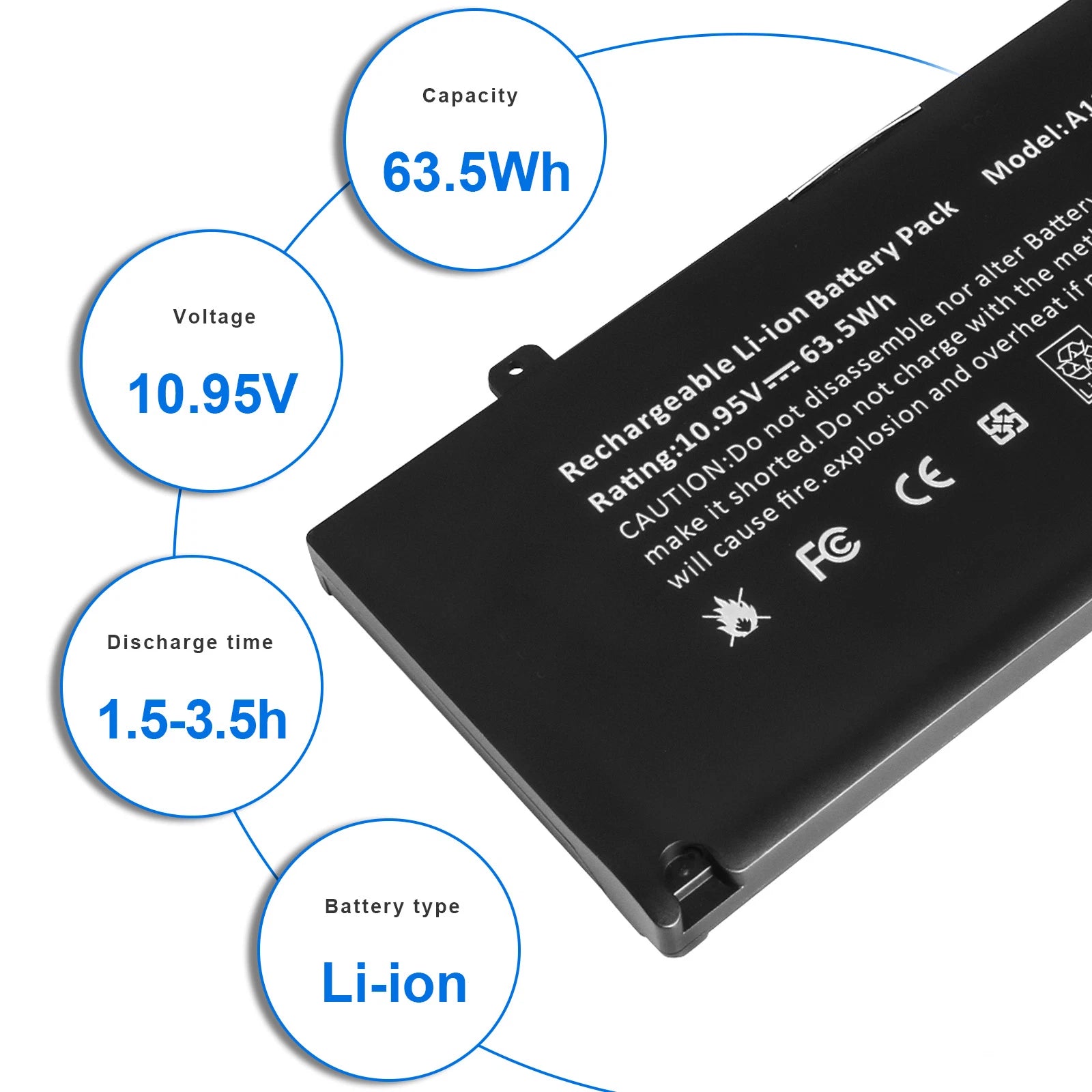 A1322 Battery For Apple MacBook Pro 13"A1278 Mid 2009 2010 2011 2012 020-6547-A