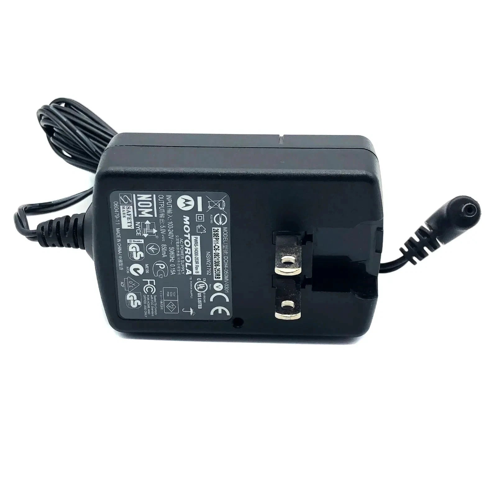 NEW Genuine Motorola AC Adapter DCH4-050MV-0301 5V 0.85A Power Supply