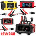 20A LiFePO4 Car Battery Charger Smart Maintainer 12V 24V AGM Trickle Charger US