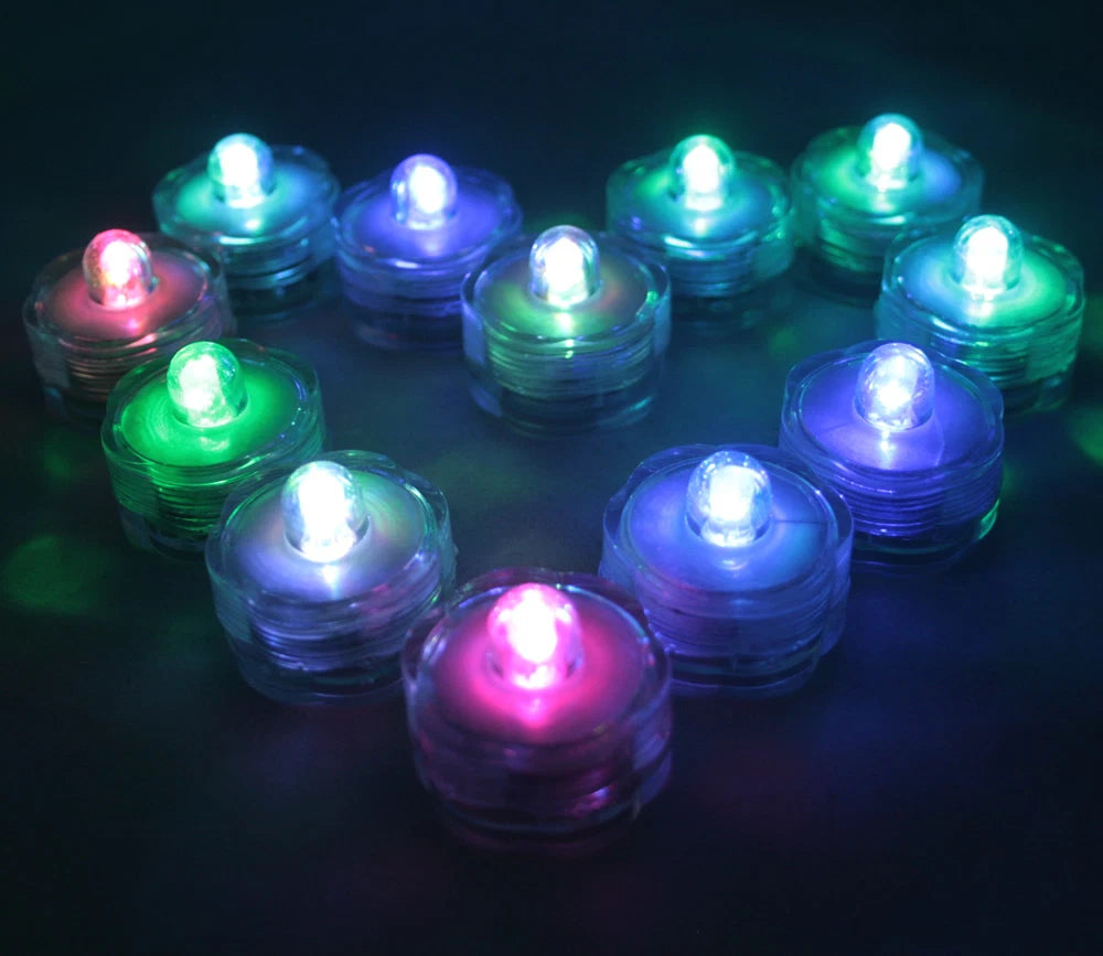 Multi-Color Changing LED very bright tealights, 36 - Candles Battery operated FR