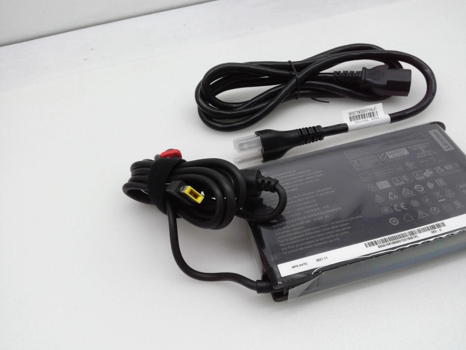 New OEM Lenovo 230W 20V 11.5A AC Power Adapter Charger Yellow Slim Square Tip