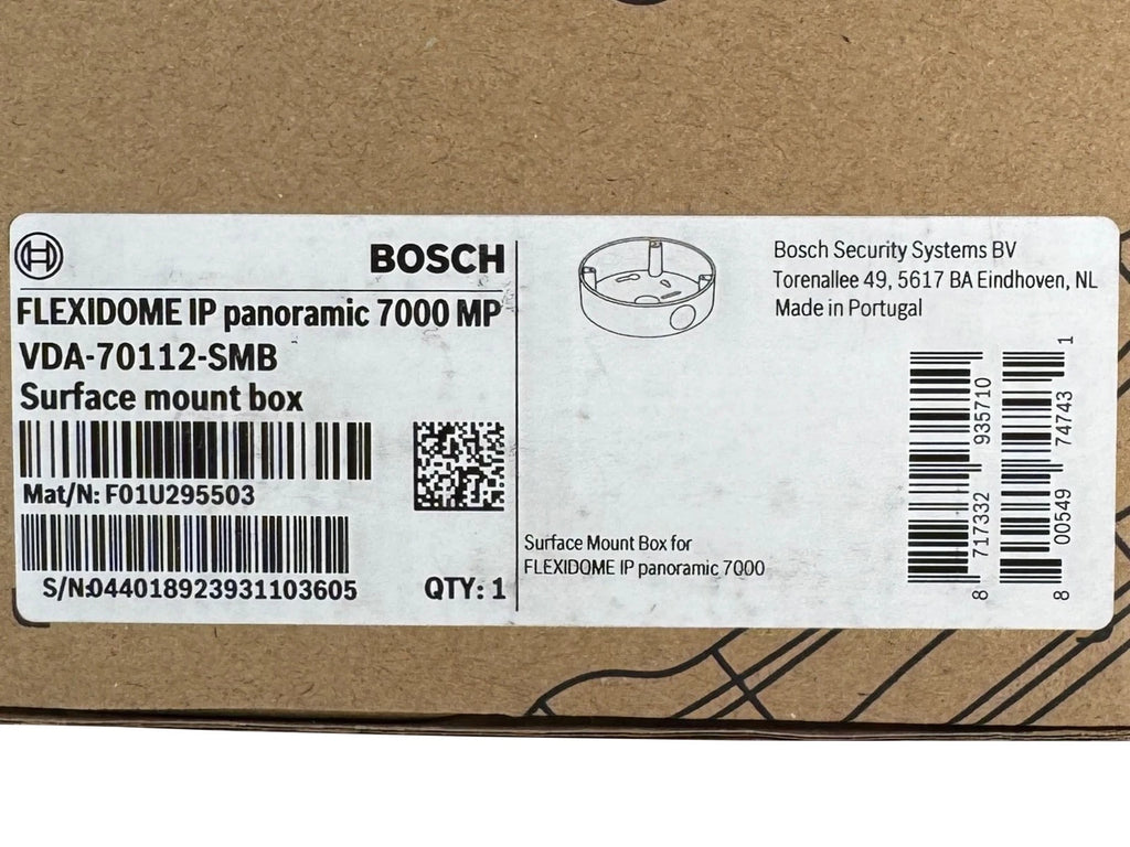 NEW Bosch Surface Mount Box VDA-70112-SMB for Flexidome IP Panoramic 7000 MP