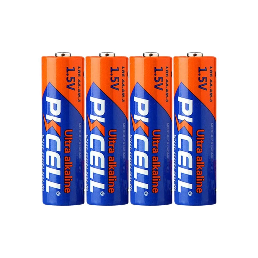 PKCELL AA LR6-4B 1.5V Ultra Alkaline Batteries 2 x 4 Pack (8 Pack)