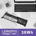 L20M2PF0 L20C2PF0 L20L2PF0 Battery For Lenovo IdeaPad 3-14ABA7 3-15ADA6 3-17ALC6