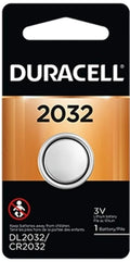 Duracell DL2032 Lithium Coin Battery, 2032 Size, 3V, 230 mAh Capacity (Case...