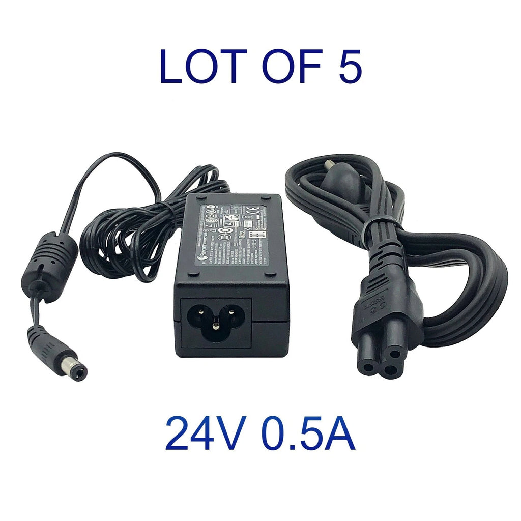 LOT OF 5 NEW Genuine Polycom AC Adapter for Polycom SoundPoint IP600 IP601 IP650