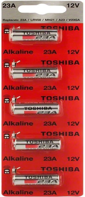 A23 Toshiba 23A 23AE 21/23 GP23 23GA MN21 12 Volt 12v 5 Batteries