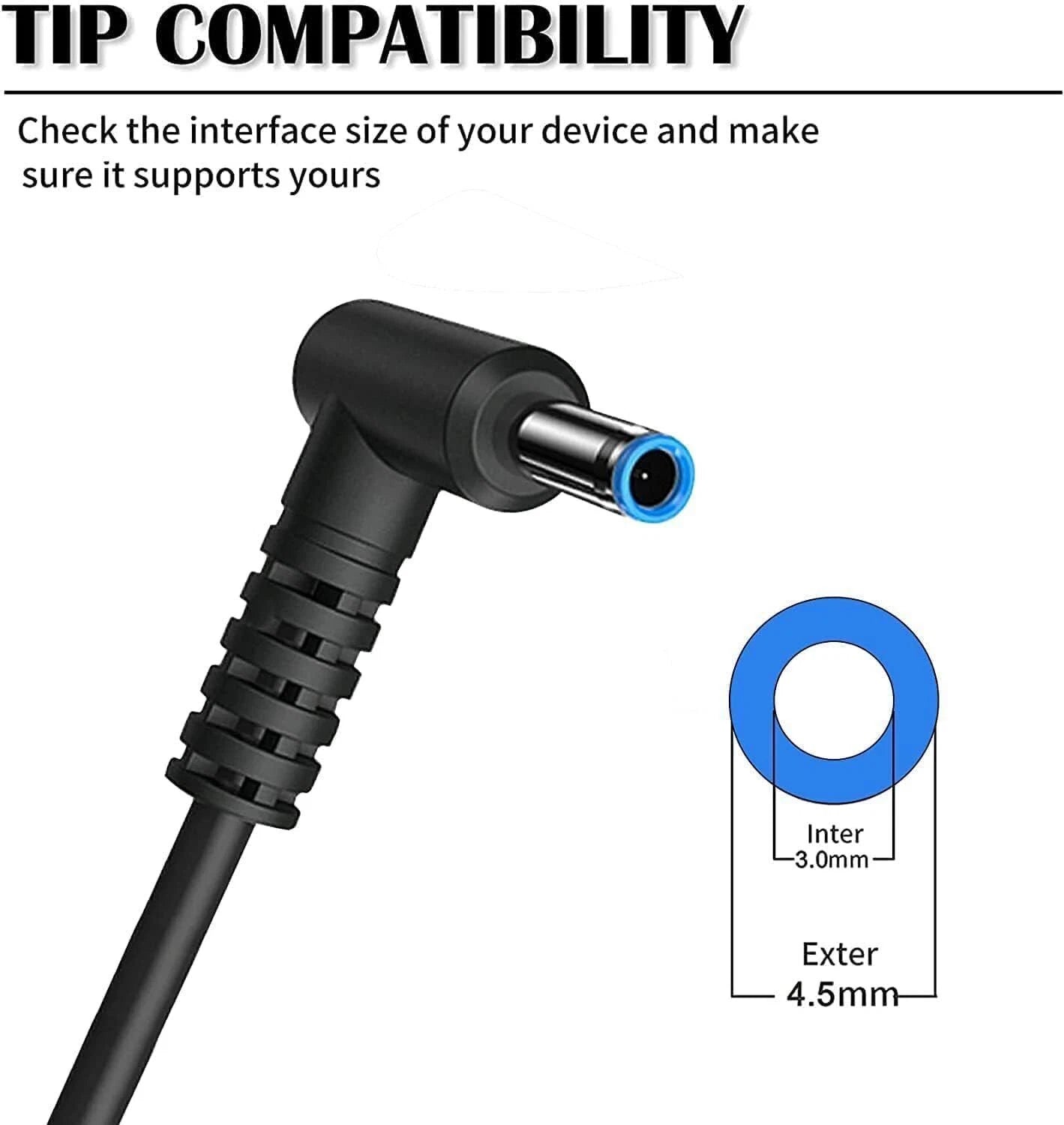 ?AC Adapter Notebook Charger For HP 19.5 V 3.33 A Laptop Power Supply Cord 65W