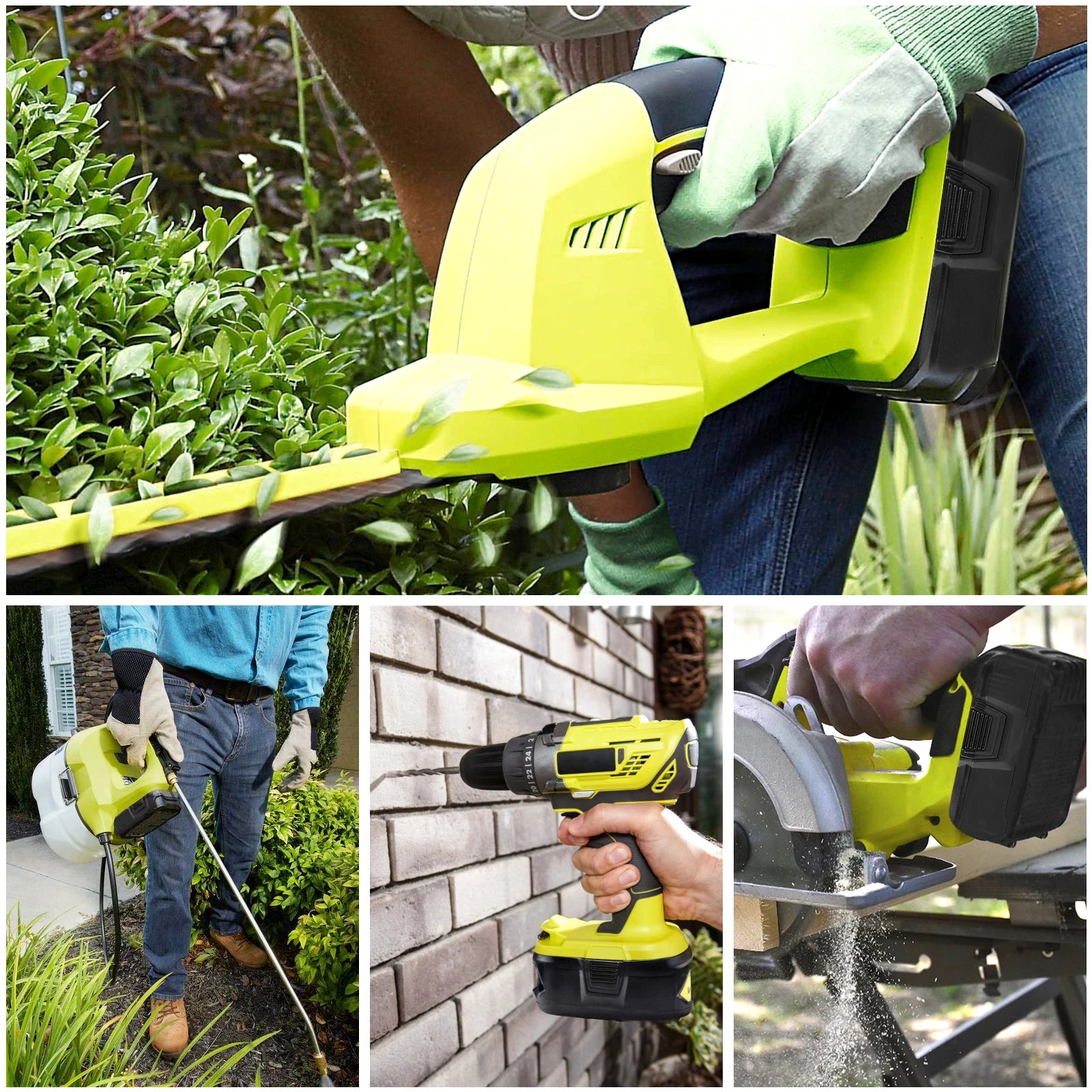 12Ah 6Ah 8Ah For RYOBI P108 18V High Capacity Battery 18Volt Lithium-Ion Rb18l60