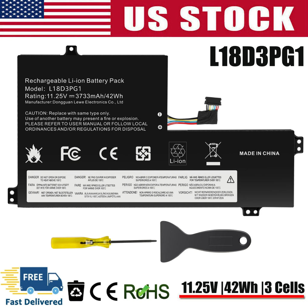 NEW Battery For Lenovo Chromebook 100E 300E 500E Type L17M3PB0 L17L3PB0 L18D3PG1