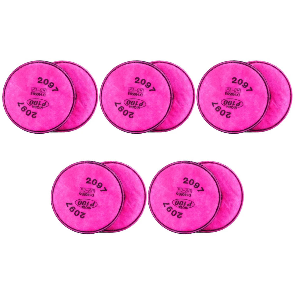 10pcs (5Pairs) 2097 Filters Replacement for 3M 6200 6800 6900 7501 7502 7503