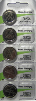 5 New Energy CR2025 Lithium Button Cell Battery for Digital Scales Calculators