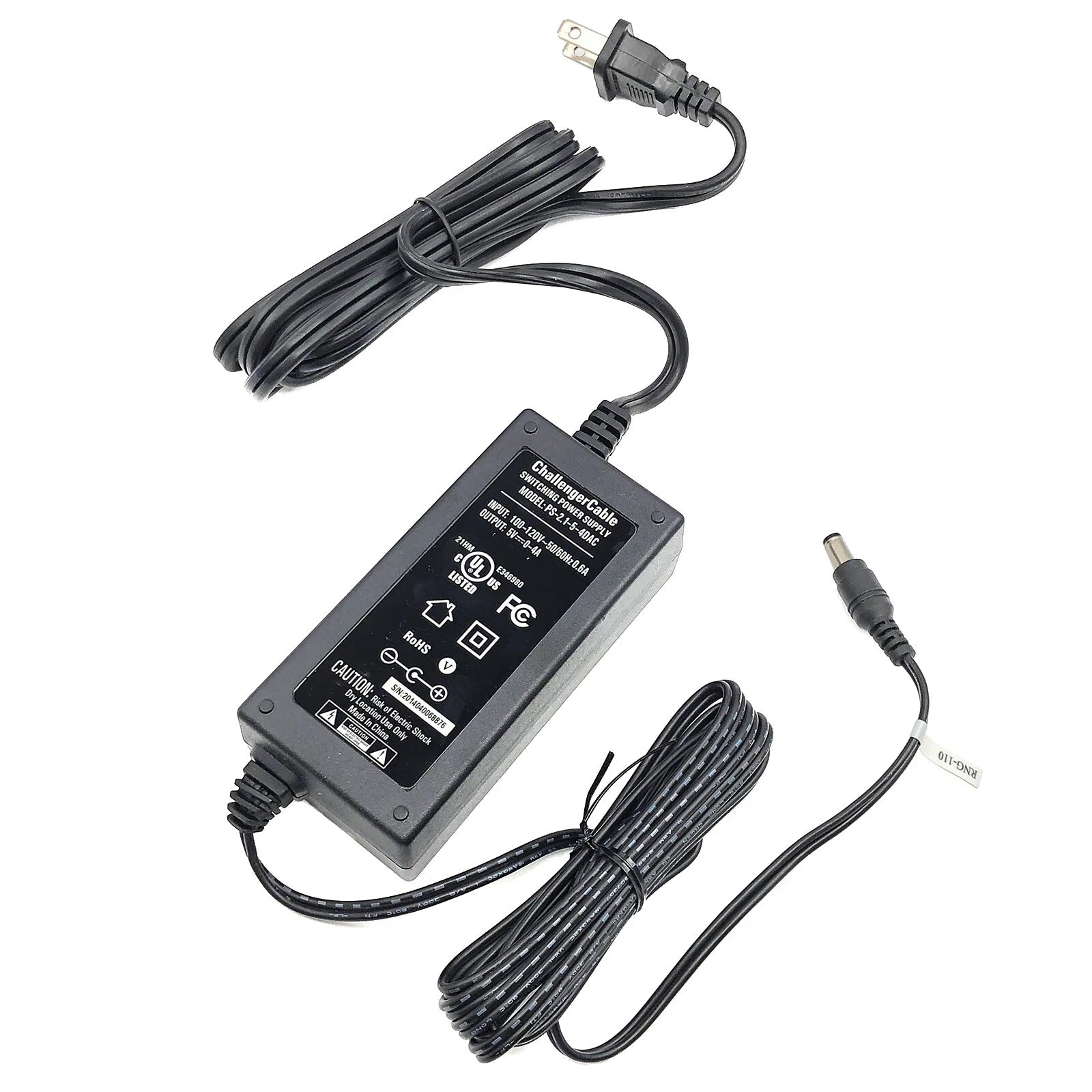 Genuine NEW ChallengerCable PS-2.1-5-4DAC Power Supply 5V 0 - 4A 20W OEM