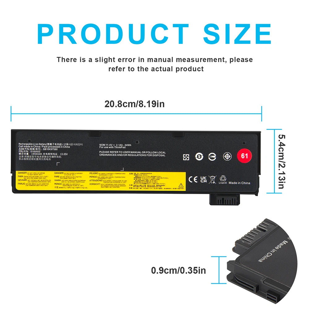 LOT Battery For Lenovo Thinkpad T470 T480 T570 T580 P51s P52s 01AV423 01AV425 US