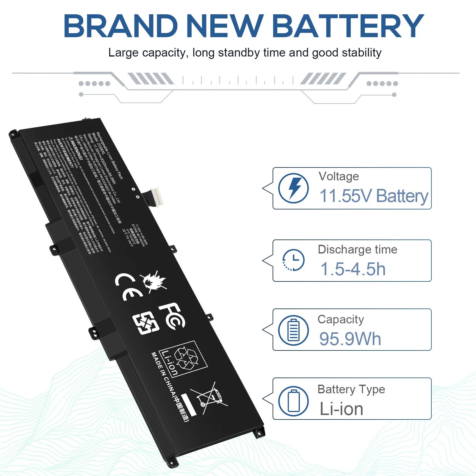 ZG06XL Battery For HP ZBook Studio X360 G5 Elitebook 1050 G1 Series HSTNN-IB8H