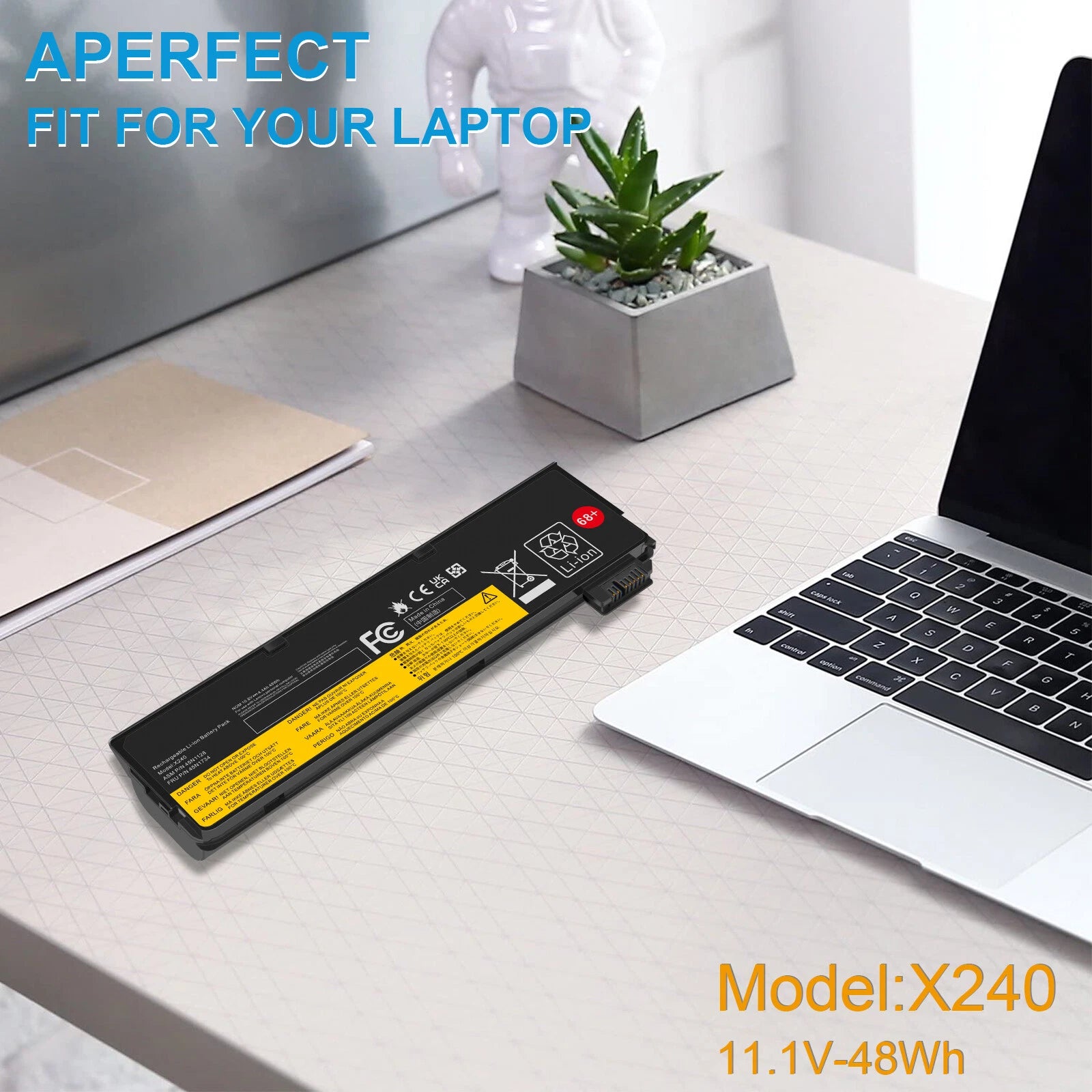 X240 Battery For Lenovo ThinkPad T440 T440s 45N1125 45N1126 45N1127 45N1128 68+