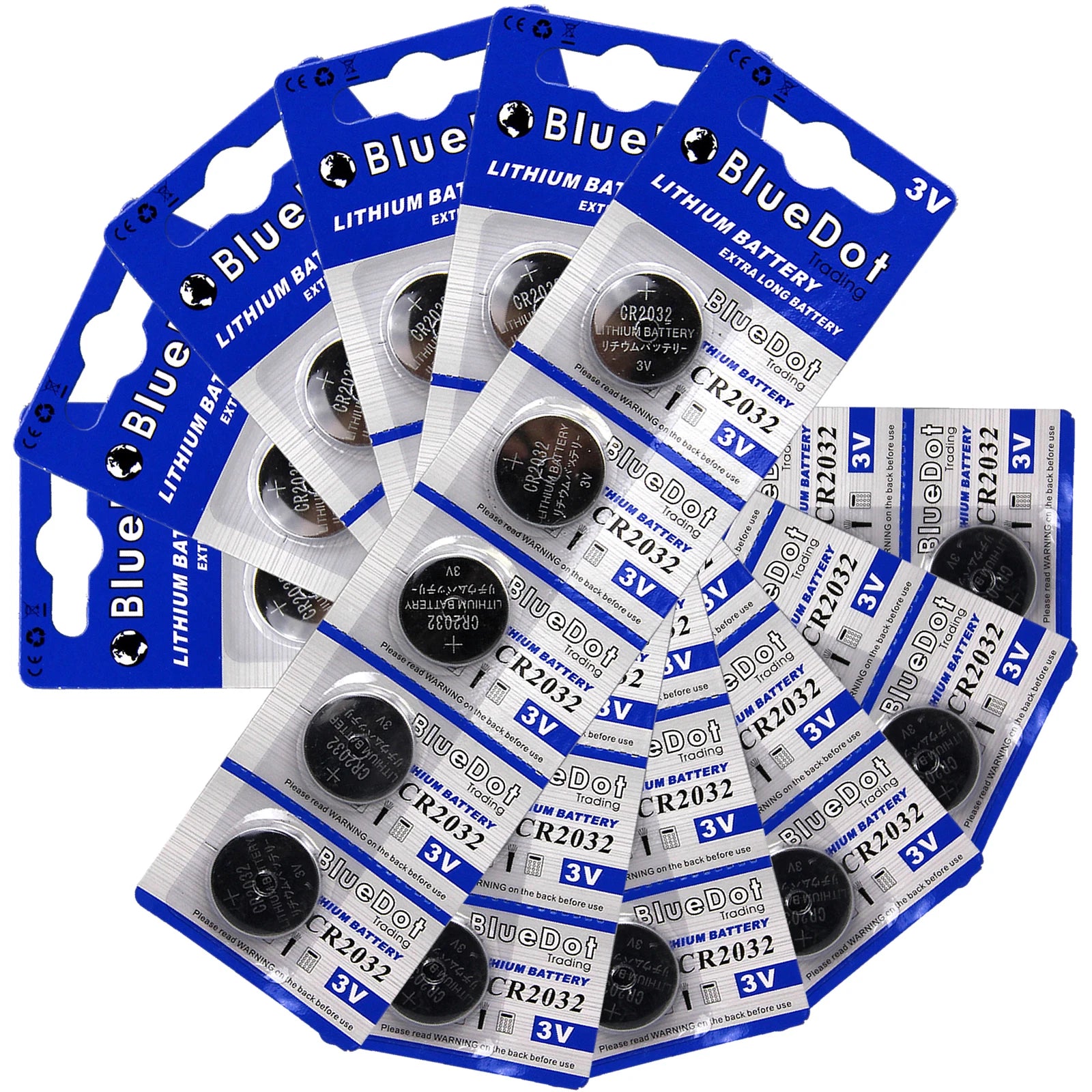30 DL2032 ECR2032 CR2032 Battery USA SHIP 3 V Lithium Button Cell