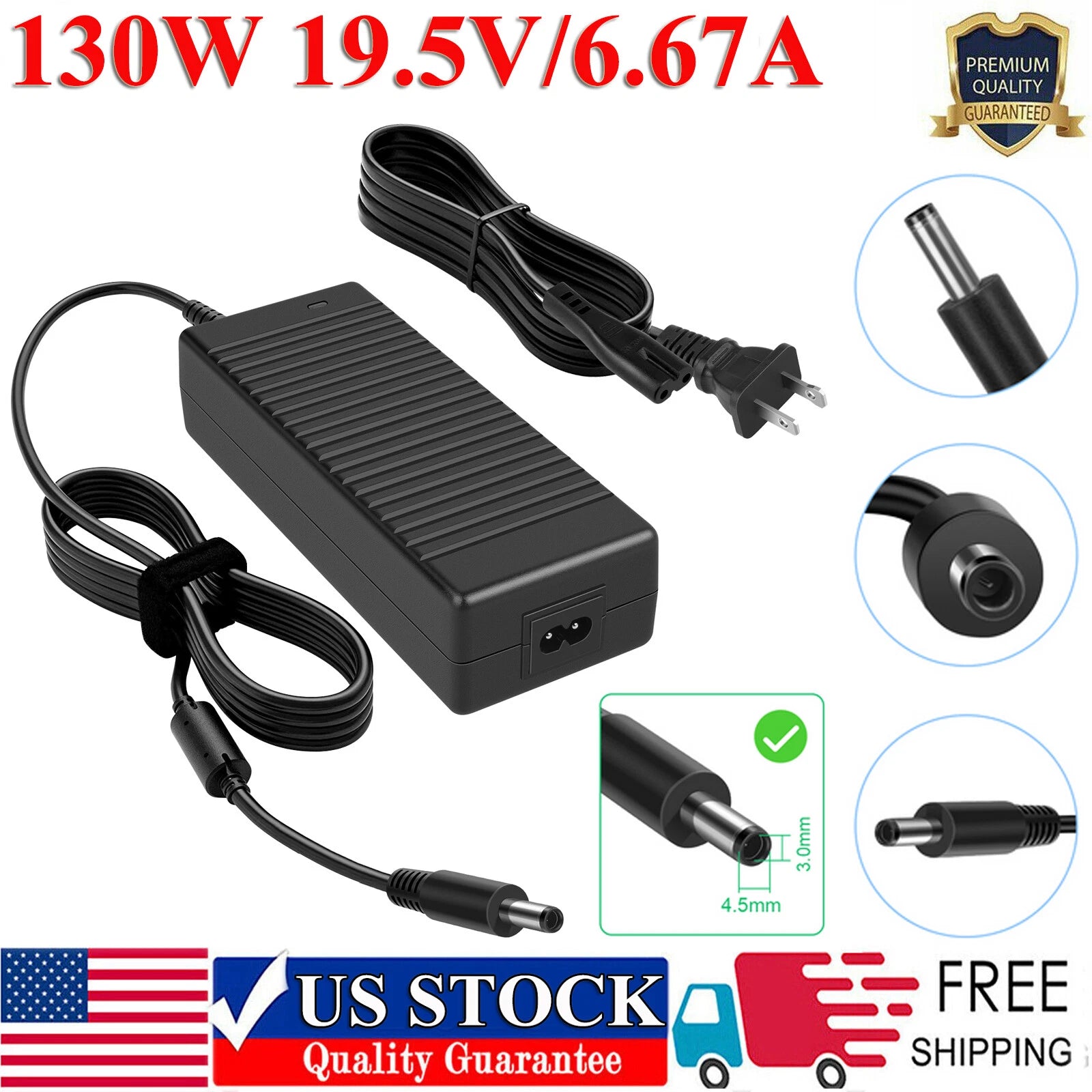 130W 19.5V 6.67A AC Adapter Charger For Dell Precision M3800 5510 5520 5530 New