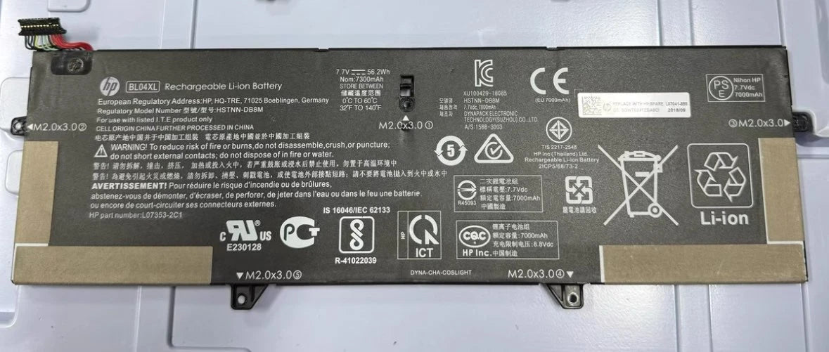 Genuine BL04XL Battery for HP EliteBook x360 1040 G5 G6 HSTNN-UB7N L07041-855