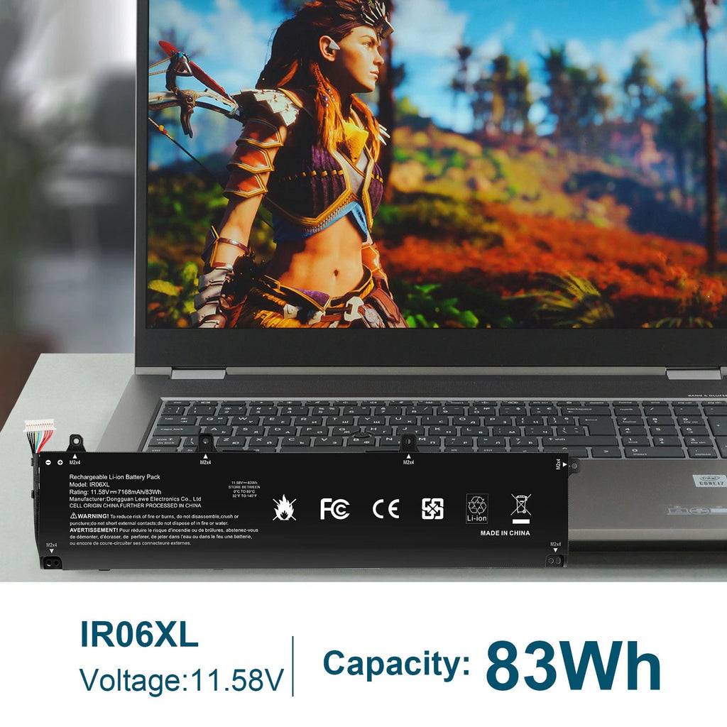 New IR06XL batetry For HP ZBook Power G7 1J3Y6EA 1J3Q8EA 2C9N7EA series