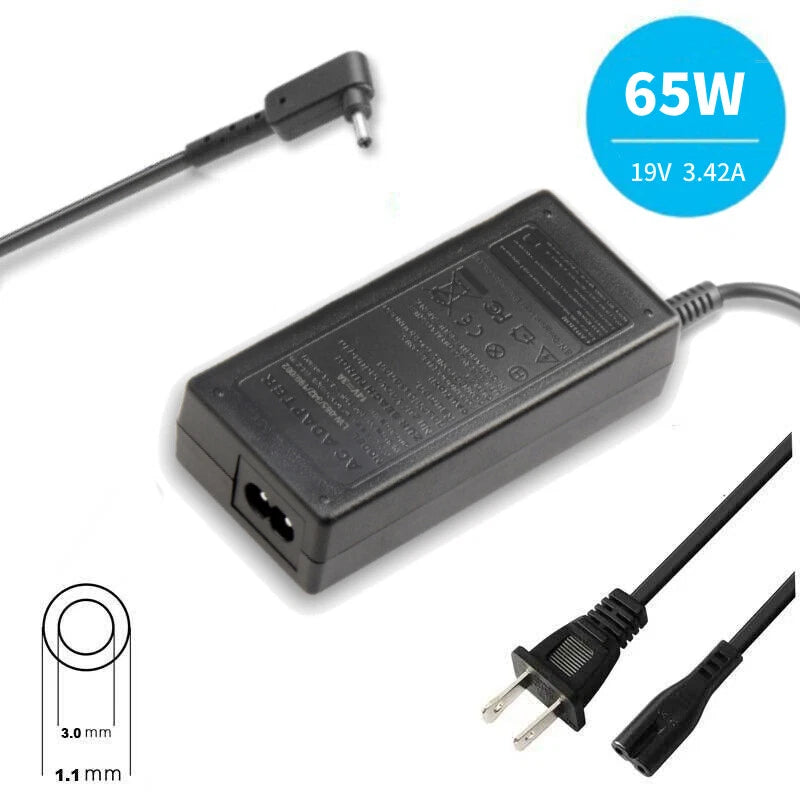 For Acer A11-065N1A A065R094L AC Power Adapter Charger 19V 3.42A Chromebook