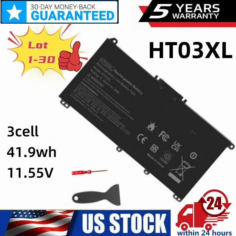 LOT HT03XL Battery for HP Pavilion L11421-2C2 L11119-855 Pavilion 15-DA0032WM