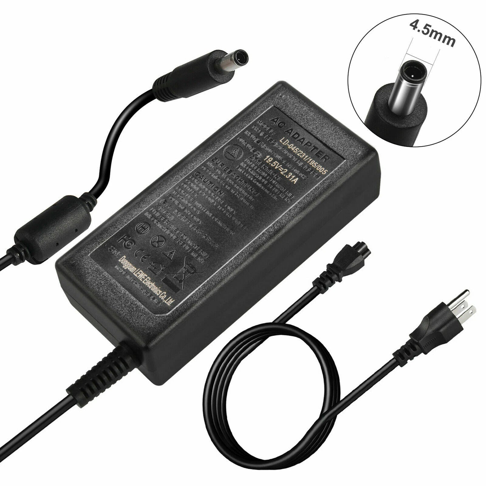 For Dell XPS 13 9350 9360 Laptop 45W P54G002 Charger AC Adapter Power Supply US