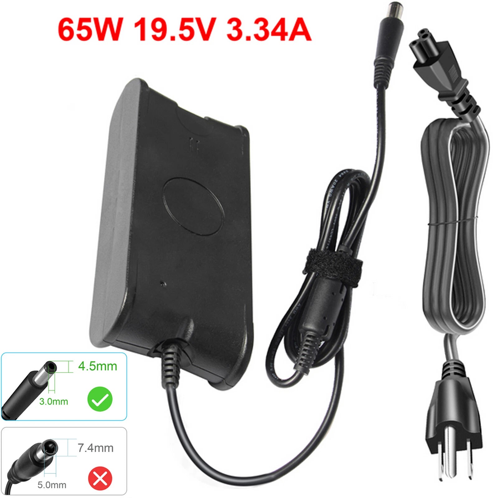 AC Power Adapter For Dell Inspiron 15 5000 5555 5558 5559 3552 3558 3567 Charger