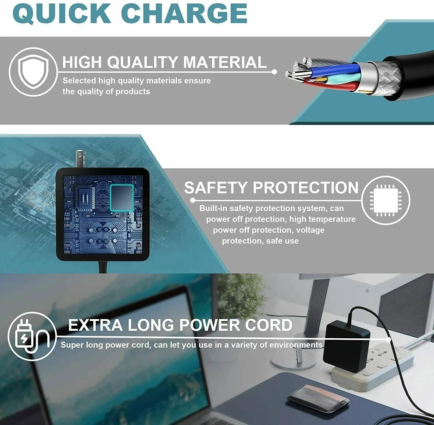 87W USB-C Power Supply Adapter Charger for Apple MacBook Pro 13" 15" 2016 - 2019