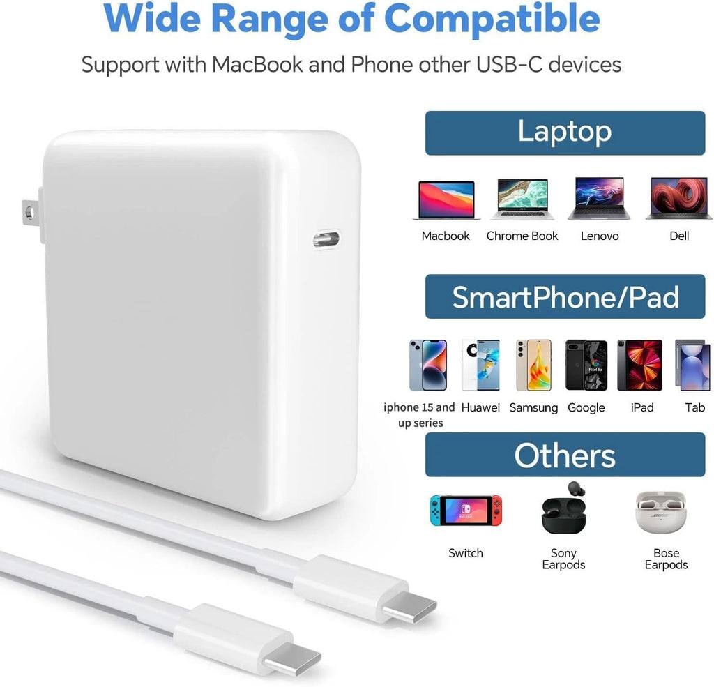 LOT Charger 96W 65Watt USB C Type C for APPLE/Lenovo/Asus/Samsung Power Laptop