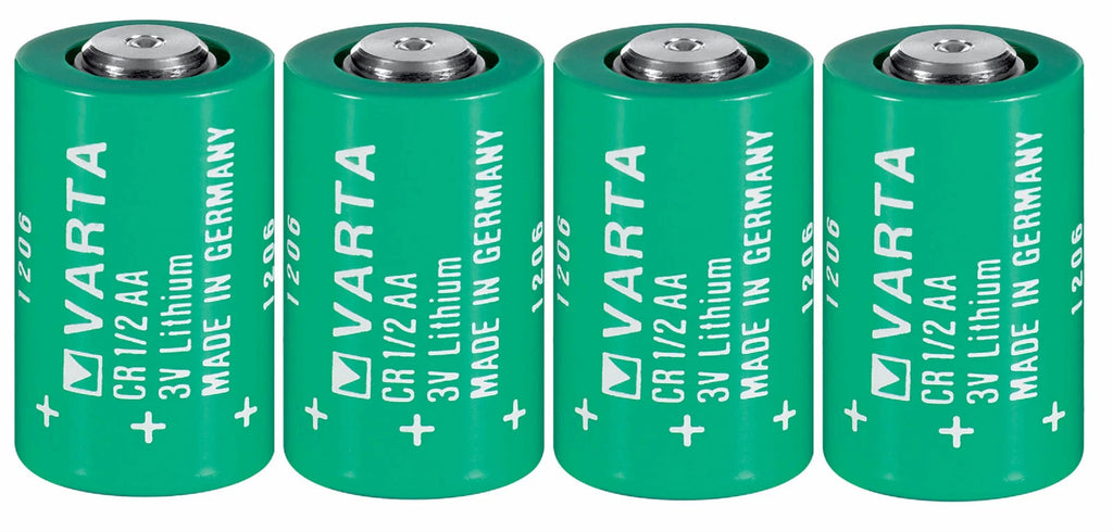 Brand New "4" Varta CR1/2AA 3V Lithium Battery CR14250 LS14250, Made in Germany
