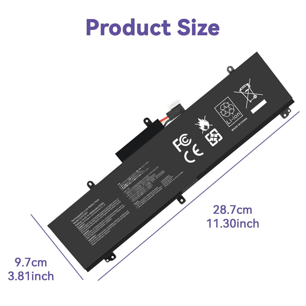 76Wh C41N1837 Battery for ASUS Rog Zephyrus GA502 GA502D GU502 GX502 GU532 GX532